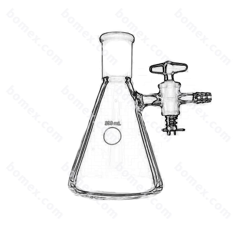 帶節(jié)門(mén)磨口三角瓶